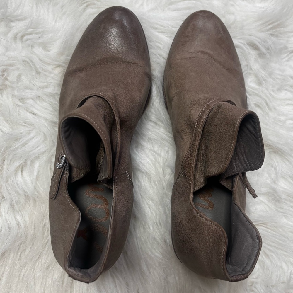 Sam Edelman “Palmer” Leather Ankle Bootie in Taupe size 8.5 Women’s - Picture 10 of 10
